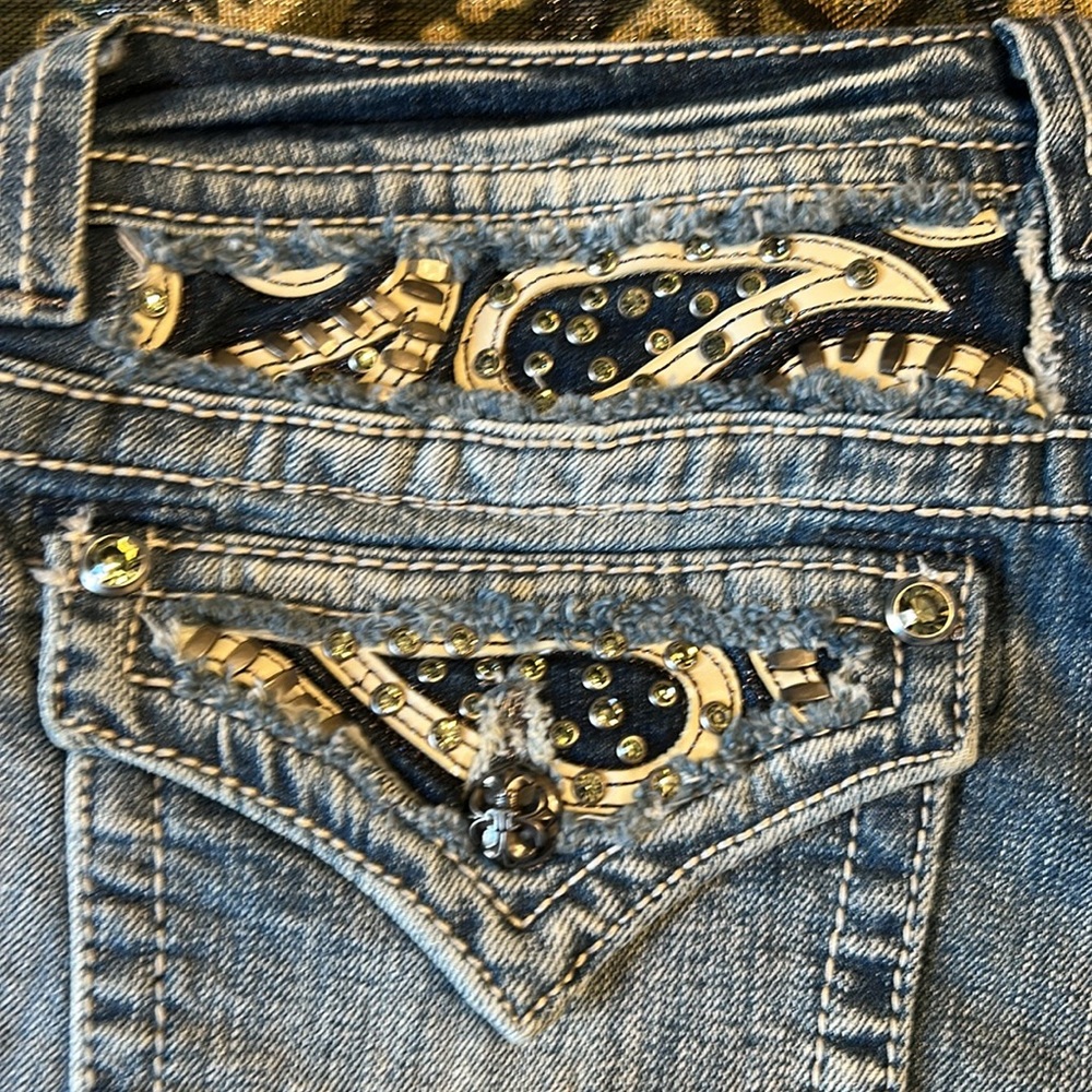 Miss Me 30 NWOT Blue Denim Jeans - Picture 6 of 16